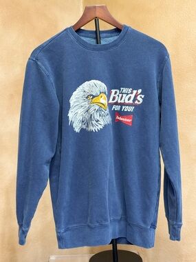 Budweiser Eagle Graphic Crew Neck Sweatshirt